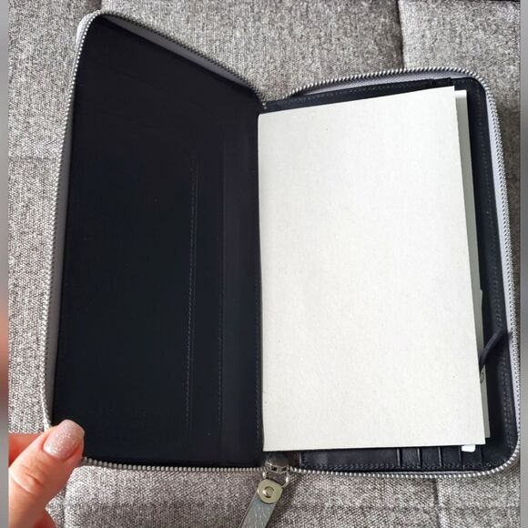 Maison Martin Margiela 11 Silver Cracked Leather Foil Travel Long Wallet Clutch - Picture 3 of 15